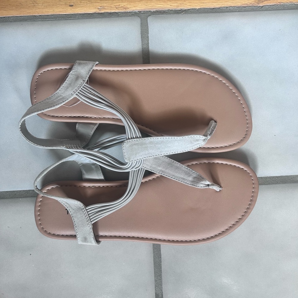 Torrid Gray and Tan Women's Sandals